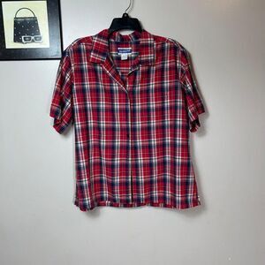 Pendleton vintage  Red and Blue Plaid Shirt